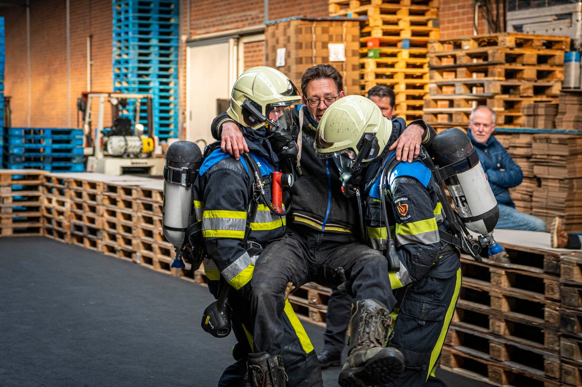 112 ABWC Vaardigheidstoets Wolvega. Brandweer Nieuwehorne