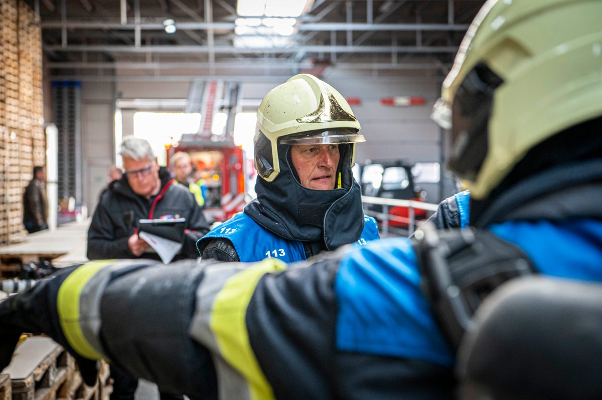 112 ABWC Vaardigheidstoets Wolvega. Brandweer Nieuwehorne