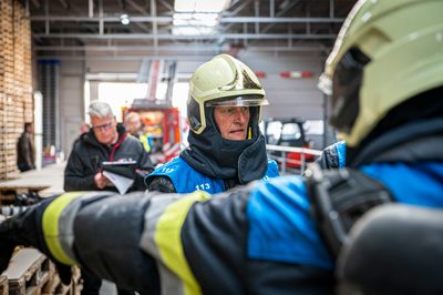 112 ABWC Vaardigheidstoets Wolvega. Brandweer Nieuwehorne