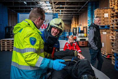 112 ABWC Vaardigheidstoets Wolvega. Brandweer Nieuwehorne