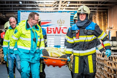 112 ABWC Vaardigheidstoets Wolvega. Brandweer Nieuwehorne