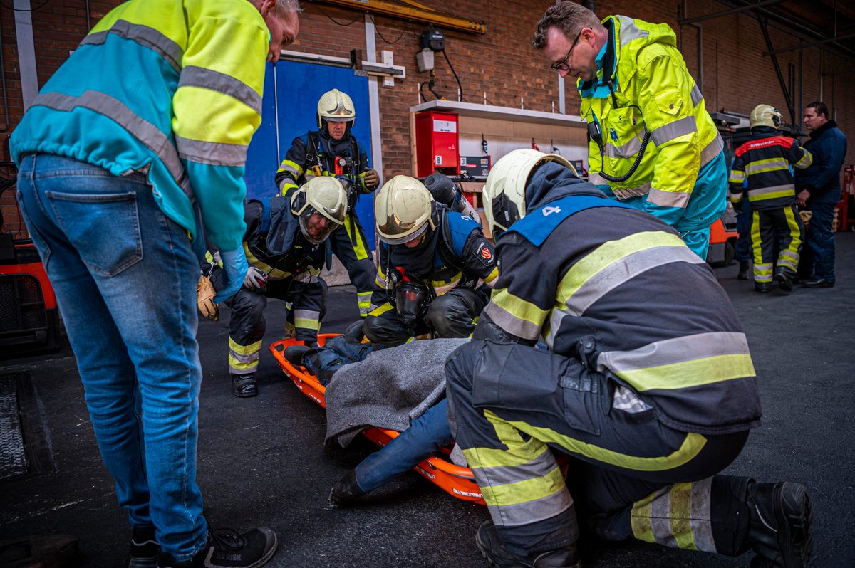112 ABWC Vaardigheidstoets Wolvega. Brandweer Oosterwolde