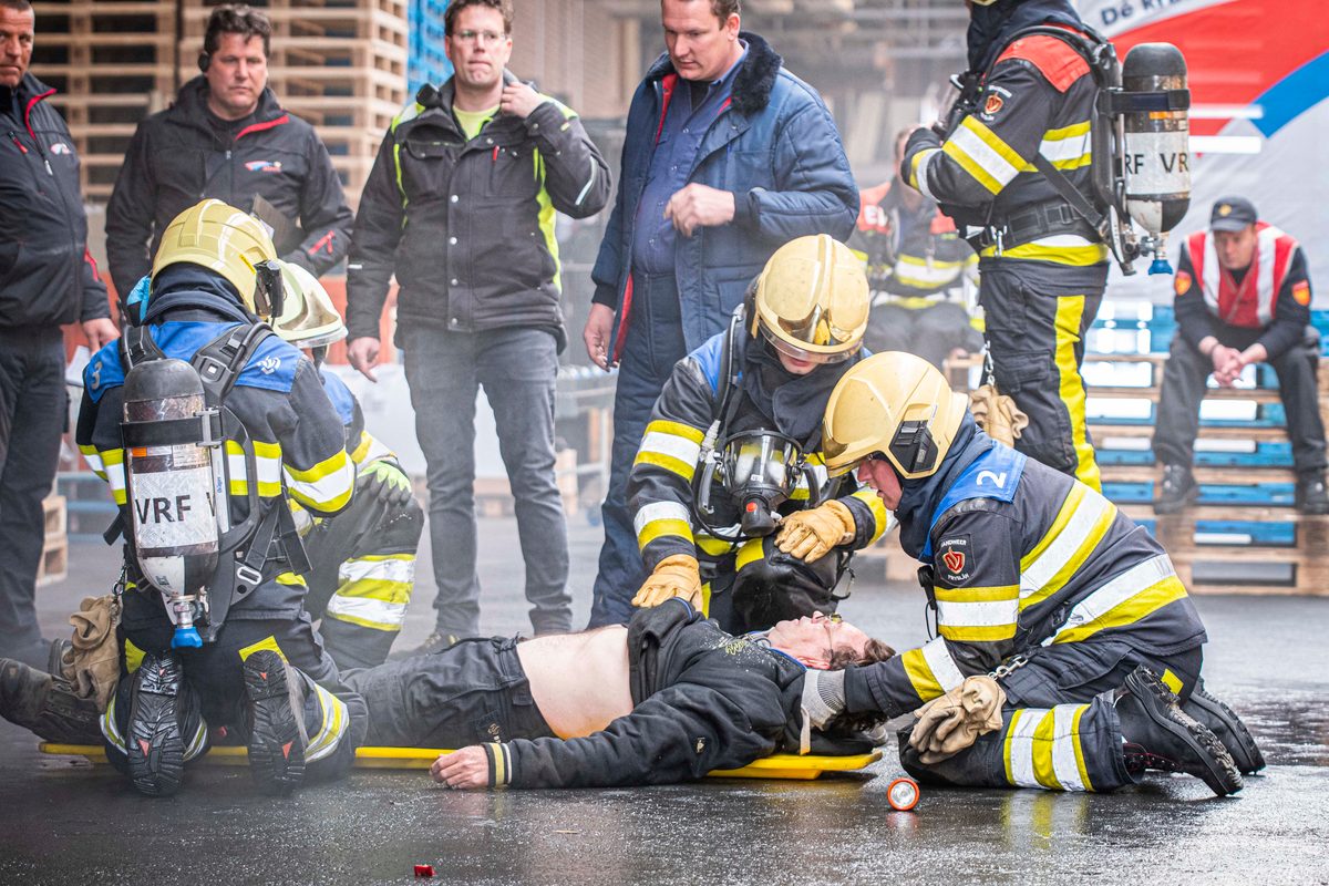112 ABWC Vaardigheidstoets Wolvega. Brandweer Balk