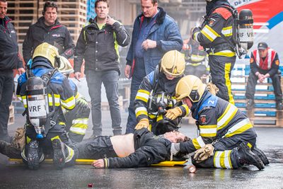 112 ABWC Vaardigheidstoets Wolvega. Brandweer Balk