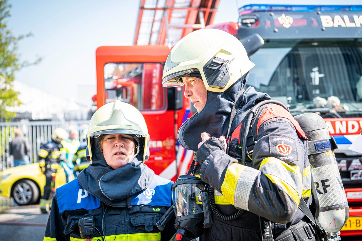 112 ABWC Vaardigheidstoets Wolvega. Brandweer Balk