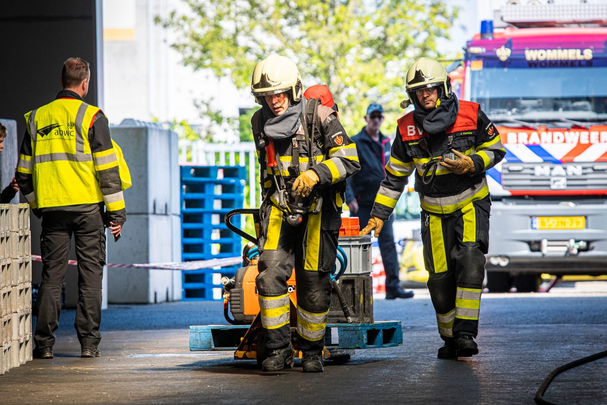 112 ABWC Vaardigheidstoets Wolvega. Brandweer Wommels