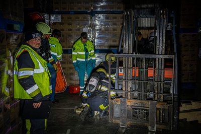 112 ABWC Vaardigheidstoets Wolvega. Brandweer Workum