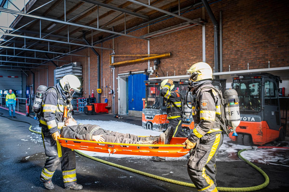112 ABWC Vaardigheidstoets Wolvega. Brandweer Workum