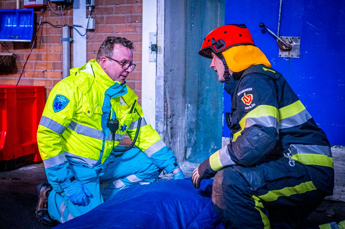 112 ABWC Vaardigheidstoets Wolvega. Brandweer Sint Annaparochie
