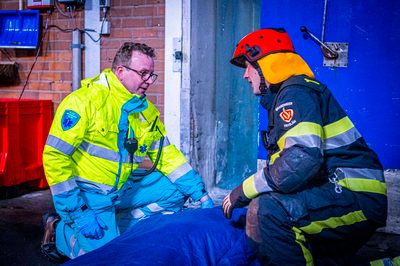 112 ABWC Vaardigheidstoets Wolvega. Brandweer Sint Annaparochie