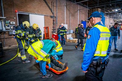 112 ABWC Vaardigheidstoets Wolvega. Brandweer Sint Annaparochie