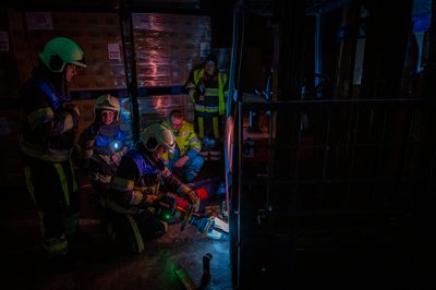 112 ABWC Vaardigheidstoets Wolvega. Brandweer Franeker