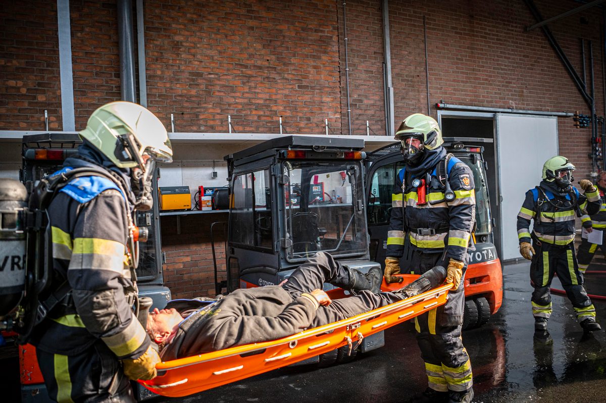 112 ABWC Vaardigheidstoets Wolvega. Brandweer Franeker