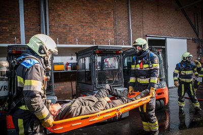 112 ABWC Vaardigheidstoets Wolvega. Brandweer Franeker