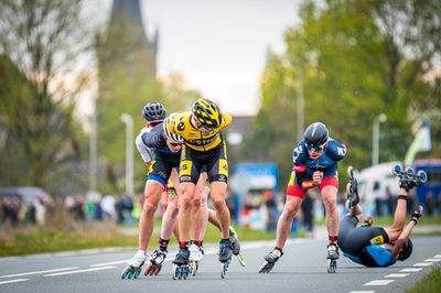 In Steenwijk is met 'de Klim van Steenwijk' het startschot gegeven voor de nationale skeelercompetitie. Bij de mannen was Bart Swings de winner, Marijke Groenewoud was dat bij de dames.