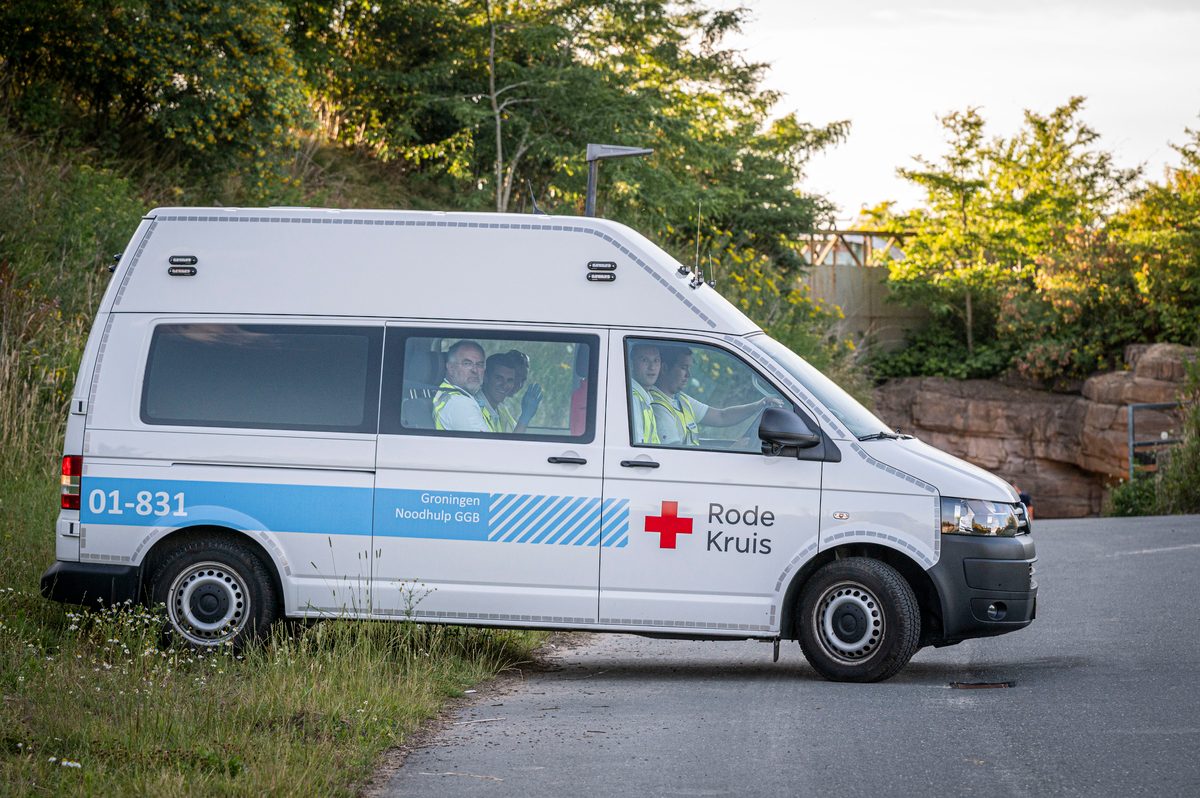 In een safari-truck is brand uitgebroken, midden in het verblijf met wilde dieren. Dat is het scenario van een grootscheepse oefening tussen het Noodhulpteam van het Rode Kruis, de brandweer en de BHV-organisatie van dierenpark Wildlands. Tientallen gewonden moesten door de hulpdiensten worden opgevangen en behandeld.